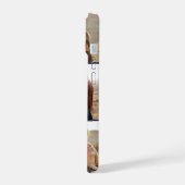 Monogram Foto Bold Navy Blue iPhone 15 Hülle (Linke Seite)