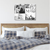 Monogram Foto Collage Gallery Leinwanddruck (Insitu (Schlafzimmer))