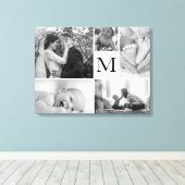 Monogram Foto Collage Gallery Leinwanddruck (Insitu (Holzboden))