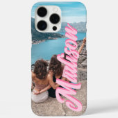 Monogram-Foto für moderne Skriptnamen Case-Mate iPhone Hülle (Rückseite)