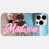Monogram-Foto für moderne Skriptnamen Case-Mate iPhone Hülle (Rückseite (Horizontal))