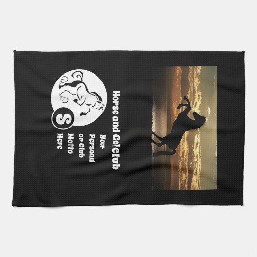 Monogram Foto Geschirrtuch (Horizontal)