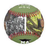 Monogram Foto GLAD DU BIST EIN GRAD-Abschluss Baseball (Rückseite)