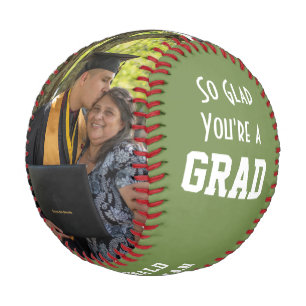 Monogram Foto GLAD DU BIST EIN GRAD-Abschluss Baseball