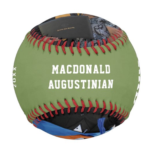 Monogram Foto GLAD DU BIST EIN GRAD-Abschluss Baseball (Vorderseite)