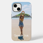 Monogram-Foto Hinzufügen Ihres Fotos Anpassen Case-Mate iPhone Hülle (Rückseite)