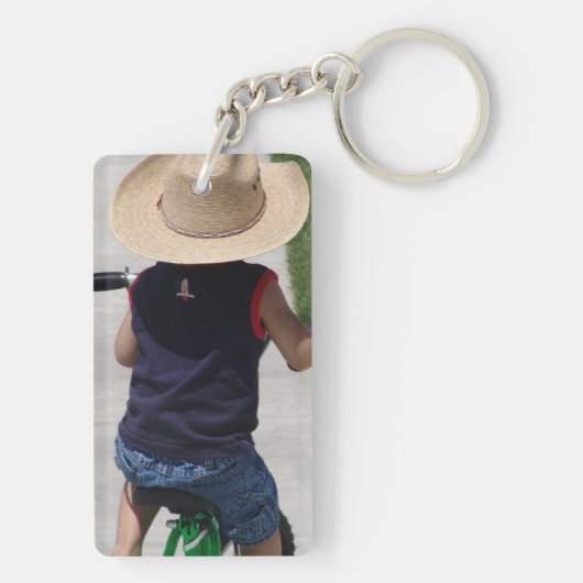 Monogram Foto Schlüsselanhänger (Rückseite)