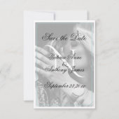 Monogram-Foto-SkriptWedding Save the Date (Vorderseite)