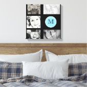 Monogram Fotolollage Wrapped Canvas Leinwanddruck (Insitu (Schlafzimmer))