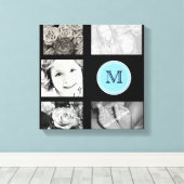 Monogram Fotolollage Wrapped Canvas Leinwanddruck (Insitu (Holzboden))
