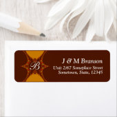 Monogram Fraktal Art Lace Address Label (Insitu)