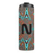 Monogram Fraktal Star of Future Thermosbecher (Vorderseite)