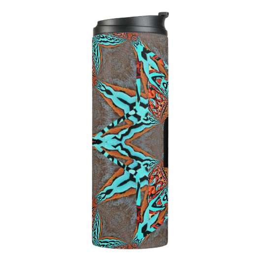 Monogram Fraktal Star of Future Thermosbecher (Nach links gedreht)