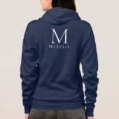 Monogram-Frauen für Vorder- und Rückseite für den Hoodie (Rückseite)