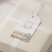 Monogram French Country Wedding Personalized Geschenkanhänger