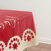 Monogram Frohe Weihnachten & ein glückliches neues Tischdecke (Beispiel)