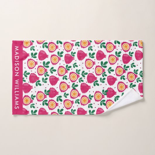 Monogram Fruit Elegant Stilvolles Badetuch Set (Handtuch)