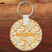 Monogram Fruit Moderner Minimalistischer Schlüssel Schlüsselanhänger (Vorderseite)