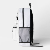 Monogram fügt Anfangsbuchstabenname Text Piano Mus Bedruckter Rucksack (Rechts)