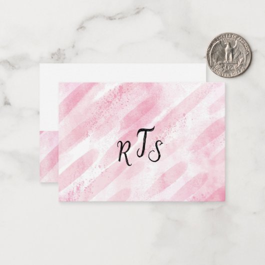 Monogram Fun Mitteilungskarte (Vorderseite/Rückseite Beispiel)