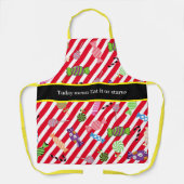 Monogram Funny Attractive eye Catching Candy Schürze (Vorderseite)