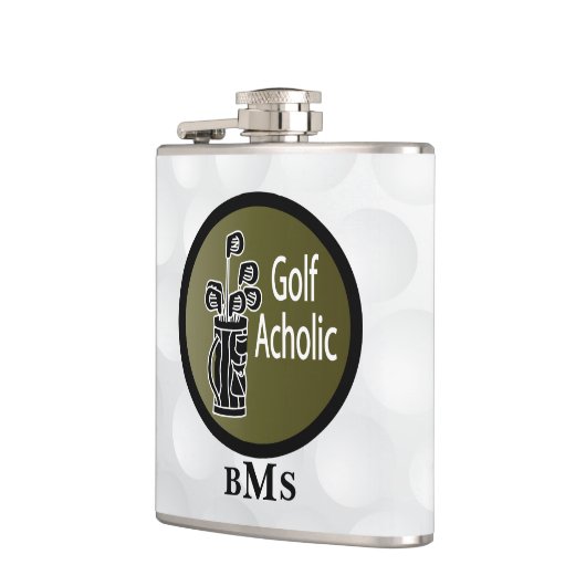 Monogram Funny Golf Acholic Flachmann (Links)
