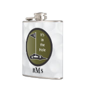 Monogram Funny ist im Loch Flachmann (Links)