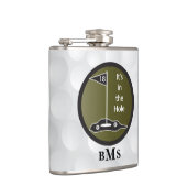 Monogram Funny ist im Loch Flachmann (Rechts)