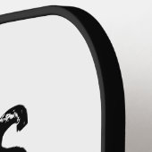 Monogram Funny Typografy Pickleball Player Pickleball Schläger (Linke Seite)