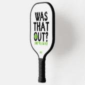 Monogram Funny Typografy Pickleball Player Pickleball Schläger (Links)
