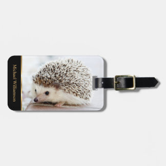 Monogram für Baby Igel Foto Gepäckanhänger