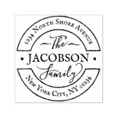 Monogram für benutzerdefinierte Round-Hand-Script- Permastempel (Design)