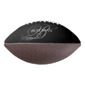 Monogram für benutzerdefinierten Trauzeuge Football (Gedreht 270)