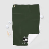Monogram für benutzerdefiniertes modernes Golf-The Golfhandtuch (Insitu)