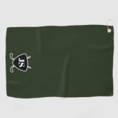 Monogram für benutzerdefiniertes modernes Golf-The Golfhandtuch (Horizontal)