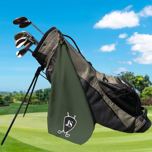 Monogram für benutzerdefiniertes modernes Golf-The Golfhandtuch