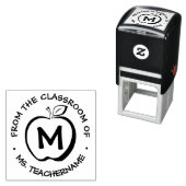 Monogram für Custom Teacher Class Monogram Modern Permastempel (Beispiel)