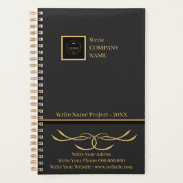 Monogram für das Logo der Black and Gold Company Planer