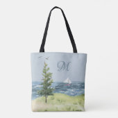 Monogram für das Seeschiff "Coastal Beach Sand Sai Tasche (Rückseite)