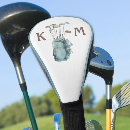 Monogram für den Golf Bag personalisieren Moderner Headcover