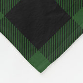 Monogram für den grünen und schwarzen Buffalo-Karo Fleecedecke (Ecke)
