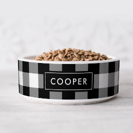 Monogram für den Namen des Black Buffalo-Karos Napf