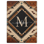 Monogram für den systemeigenen Amerikanische Urein Klemmbrett (Rückseite)