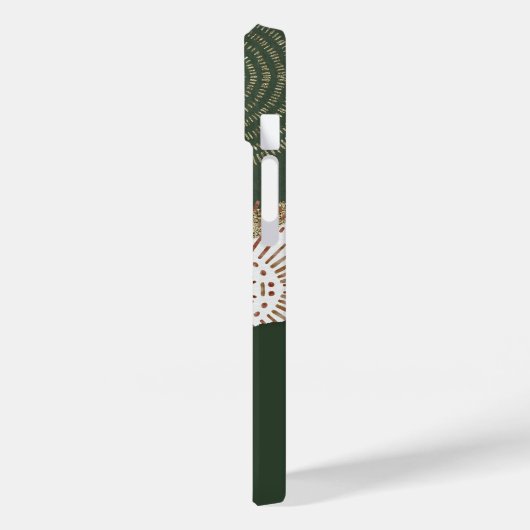 Monogram für die abstrakte Goldbronze Case-Mate iPhone Hülle (Rückseite / Links)