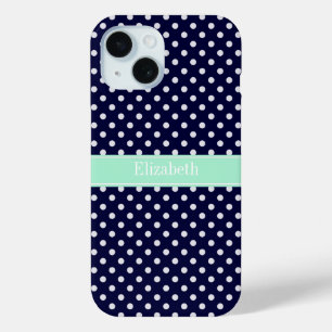 Monogram für die Bezeichnung von Nuancen in blau w iPhone 15 Hülle