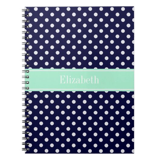 Monogram für die Bezeichnung von Nuancen in blau w Notizblock (Vorderseite)