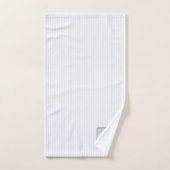 Monogram für die Blue Strip-Lilie Badhandtuch Set (Handtuch)