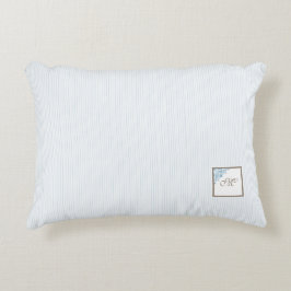 Monogram für die Blue Strip-Lilie Dekokissen