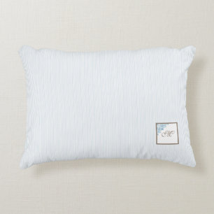 Monogram für die Blue Strip-Lilie Dekokissen