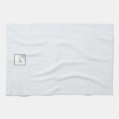 Monogram für die Blue Strip-Lilie Geschirrtuch (Horizontal)